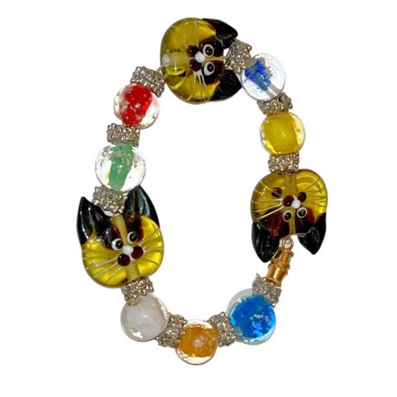 Glass Cat Face Beads for ROBIN - Picture 3 of 5